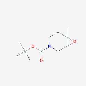 molecular formula C11H19NO3 B1529018 叔丁基 6-甲基-7-氧杂-3-氮杂螺[4.1.0]庚烷-3-羧酸酯 CAS No. 1803594-40-2