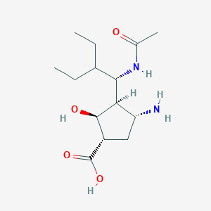 molecular formula C14H26N2O4 B15290252 De-guanidine Peramivir 