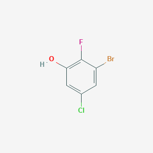 molecular formula C6H3BrClFO B1529030 3-Bromo-5-chloro-2-fluorophenol CAS No. 1804897-55-9