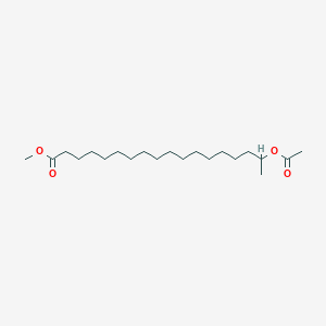 molecular formula C21H40O4 B15290306 Methyl 17-acetoxyoctadecanoate CAS No. 2380-15-6