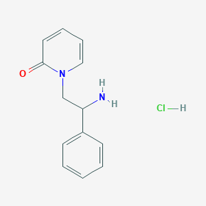molecular formula C13H15ClN2O B1529031 1-(2-Amino-2-phenylethyl)-1,2-dihydropyridin-2-one hydrochloride CAS No. 1803584-63-5