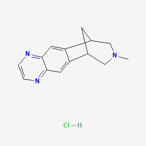 molecular formula C14H16ClN3 B15290333 8-Methyl Varenicline Hydrochloride 