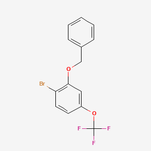 molecular formula C14H10BrF3O2 B1529035 2-(Benzyloxy)-1-bromo-4-(trifluoromethoxy)benzene CAS No. 1704065-45-1