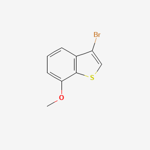 molecular formula C9H7BrOS B15290365 3-Bromo-7-methoxy-1-benzothiophene 