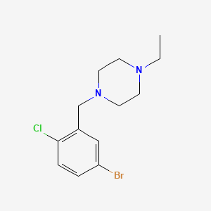 molecular formula C13H18BrClN2 B1529037 1-(5-溴-2-氯苄基)-4-乙基哌嗪 CAS No. 1704074-47-4