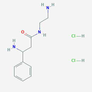 molecular formula C11H19Cl2N3O B1529039 3-amino-N-(2-aminoethyl)-3-phenylpropanamide dihydrochloride CAS No. 1803600-91-0