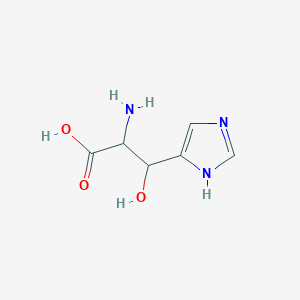 molecular formula C6H9N3O3 B15290445 D-Histidine, beta-hydroxy-, erythro- 