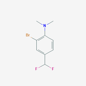 B1529045 2-bromo-4-(difluoromethyl)-N,N-dimethylaniline CAS No. 1704069-42-0