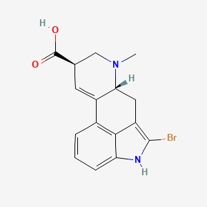 molecular formula C16H15BrN2O2 B15290456 2-Bromolysergic Acid 