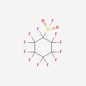 molecular formula C6F12O2S B15290462 Cyclohexanesulfonyl fluoride, undecafluoro- CAS No. 355-03-3