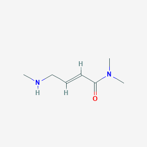 molecular formula C7H14N2O B15290464 (E)-N,N-Dimethyl-4-(methylamino)but-2-enamide 