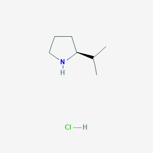 molecular formula C7H16ClN B1529047 (S)-2-Isopropylpyrrolidine hydrochloride CAS No. 51207-71-7