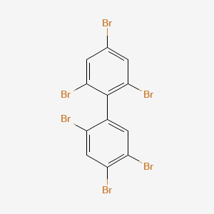 molecular formula C12H4Br6 B15290514 2,2',4,4',5,6'-Hexabromobiphenyl CAS No. 36402-15-0