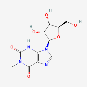 molecular formula C11H14N4O6 B15290646 Xanthosine, 1-methyl- CAS No. 23392-10-1
