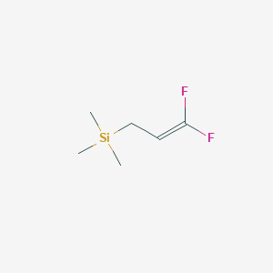 molecular formula C6H12F2Si B15290649 (3,3-Difluoroallyl)trimethylsilane CAS No. 40207-81-6