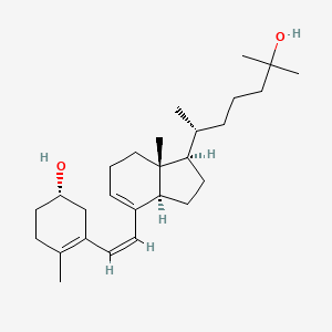molecular formula C27H44O2 B15290685 Calcifediol Impurity 1 