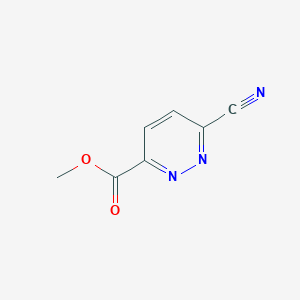molecular formula C7H5N3O2 B1529069 Methyl 6-cyanopyridazine-3-carboxylate CAS No. 1523617-81-3