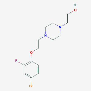 B1529070 2-(4-(2-(4-Bromo-2-fluorophenoxy)ethyl)piperazin-1-yl)ethanol CAS No. 1704081-70-8