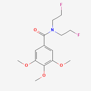molecular formula C14H19F2NO4 B15290723 N,N-bis(2-fluoroethyl)-3,4,5-trimethoxybenzamide CAS No. 2262-24-0