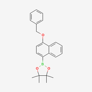 2-[4-(Benzyloxy)-1-naphthyl]-4,4,5,5-tetramethyl-1,3,2-dioxaborolane
