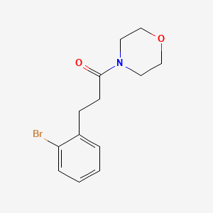 molecular formula C13H16BrNO2 B1529091 3-(2-溴苯基)-1-吗啉丙烷-1-酮 CAS No. 1704065-13-3