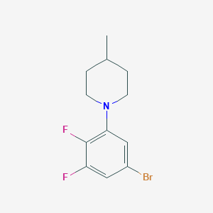 molecular formula C12H14BrF2N B1529093 1-(5-溴-2,3-二氟苯基)-4-甲基哌啶 CAS No. 1704067-14-0