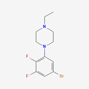molecular formula C12H15BrF2N2 B1529094 1-(5-Bromo-2,3-difluorophenyl)-4-ethylpiperazine CAS No. 1704067-20-8
