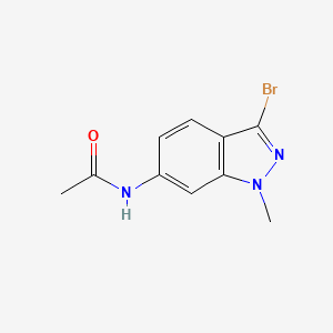 molecular formula C10H10BrN3O B1529105 N-(3-溴-1-甲基-1H-吲哚-6-基)乙酰胺 CAS No. 1788041-54-2