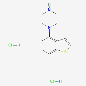 molecular formula C12H16Cl2N2S B1529107 1-(Benzo[b]thiophen-4-yl)piperazine dihydrochloride CAS No. 1677681-05-8