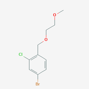 molecular formula C10H12BrClO2 B1529113 4-溴-2-氯-1-((2-甲氧基乙氧基)甲基)苯 CAS No. 1598037-01-4