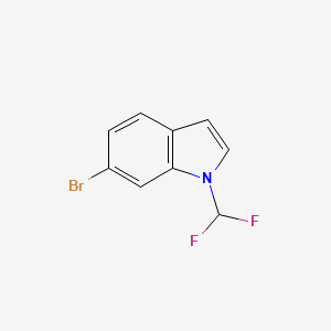 molecular formula C9H6BrF2N B1529114 6-溴-1-(二氟甲基)-1H-吲哚 CAS No. 1597350-91-8