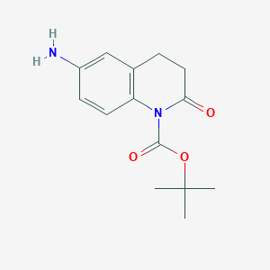 tert-Butyl 6-amino-2-oxo-3,4-dihydroquinoline-1(2H)-carboxylate