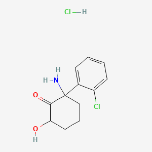 molecular formula C12H15Cl2NO2 B15291228 Hydroxynorketamine hydrochloride 