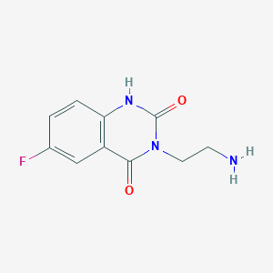 molecular formula C10H10FN3O2 B1529127 3-(2-aminoethyl)-6-fluoroquinazoline-2,4(1H,3H)-dione CAS No. 1896489-92-1