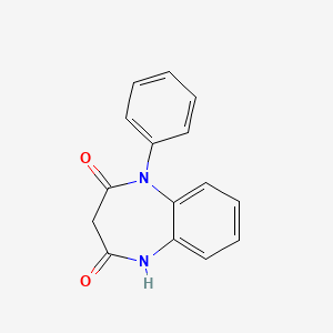 molecular formula C15H12N2O2 B15291362 N-Desmethyl Dechloro Clobazam 