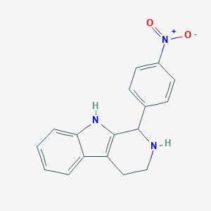 molecular formula C17H15N3O2 B152914 1-(4-nitrophenyl)-2,3,4,9-tetrahydro-1H-beta-carboline hydrochloride CAS No. 139655-04-2