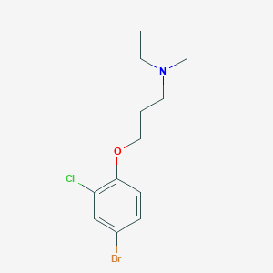 3-(4-bromo-2-chlorophenoxy)-N,N-diethylpropan-1-amine