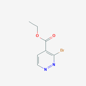 molecular formula C7H7BrN2O2 B15291425 Ethyl 3-bromopyridazine-4-carboxylate 