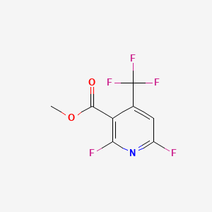 molecular formula C8H4F5NO2 B15291463 Methyl 2,6-difluoro-4-(trifluoromethyl)nicotinate 