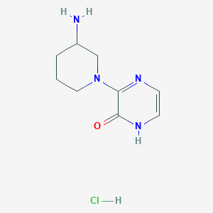 3-(3-aminopiperidin-1-yl)pyrazin-2(1H)-one hydrochloride