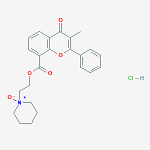 molecular formula C24H26ClNO5 B15291476 Flavoxate N-Oxide Hydrochloride 