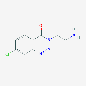 3-(2-aminoethyl)-7-chlorobenzo[d][1,2,3]triazin-4(3H)-one