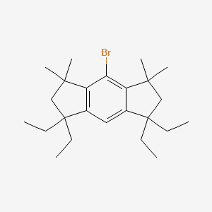 4-Bromo-1,1,7,7-tetraethyl-1,2,3,5,6,7-hexahydro-3,3,5,5-tetramethyl-s-indacene