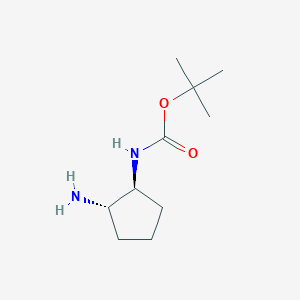 molecular formula C10H20N2O2 B152916 tert-Butyl ((1S,2S)-2-aminocyclopentyl)carbamate CAS No. 586961-34-4