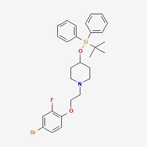 1-(2-(4-Bromo-2-fluorophenoxy)ethyl)-4-((tert-butyldiphenylsilyl)oxy)piperidine