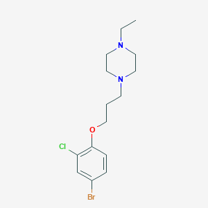 1-(3-(4-Bromo-2-chlorophenoxy)propyl)-4-ethylpiperazine