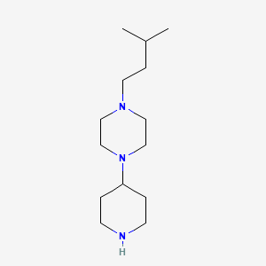 molecular formula C14H29N3 B15291645 1-Isopentyl-4-(piperidin-4-yl)piperazine 