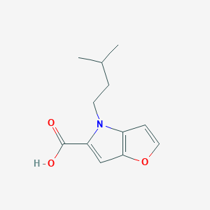 molecular formula C12H15NO3 B15291670 4-isopentyl-4H-furo[3,2-b]pyrrole-5-carboxylic acid 