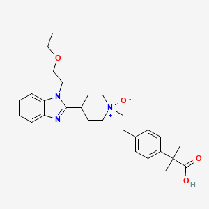 molecular formula C28H37N3O4 B15291705 Bilastine N-Oxide 
