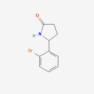 molecular formula C10H10BrNO B1529176 5-(2-Bromophenyl)pyrrolidin-2-one CAS No. 1314713-05-7